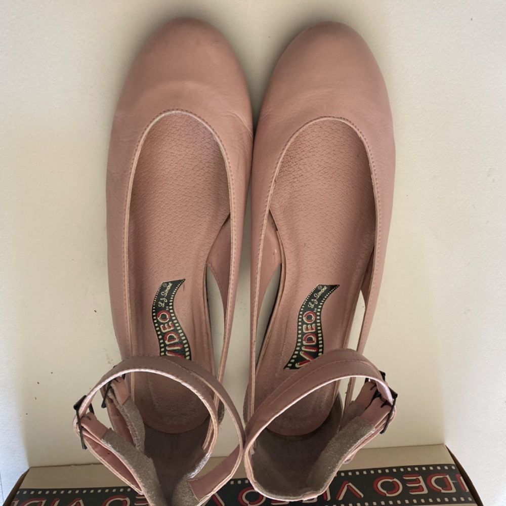 “HOST PICK “Vintage Size 8 Ballerina Pale Pink Ankle Strap Maryjane Sh… - Picture 3 of 16